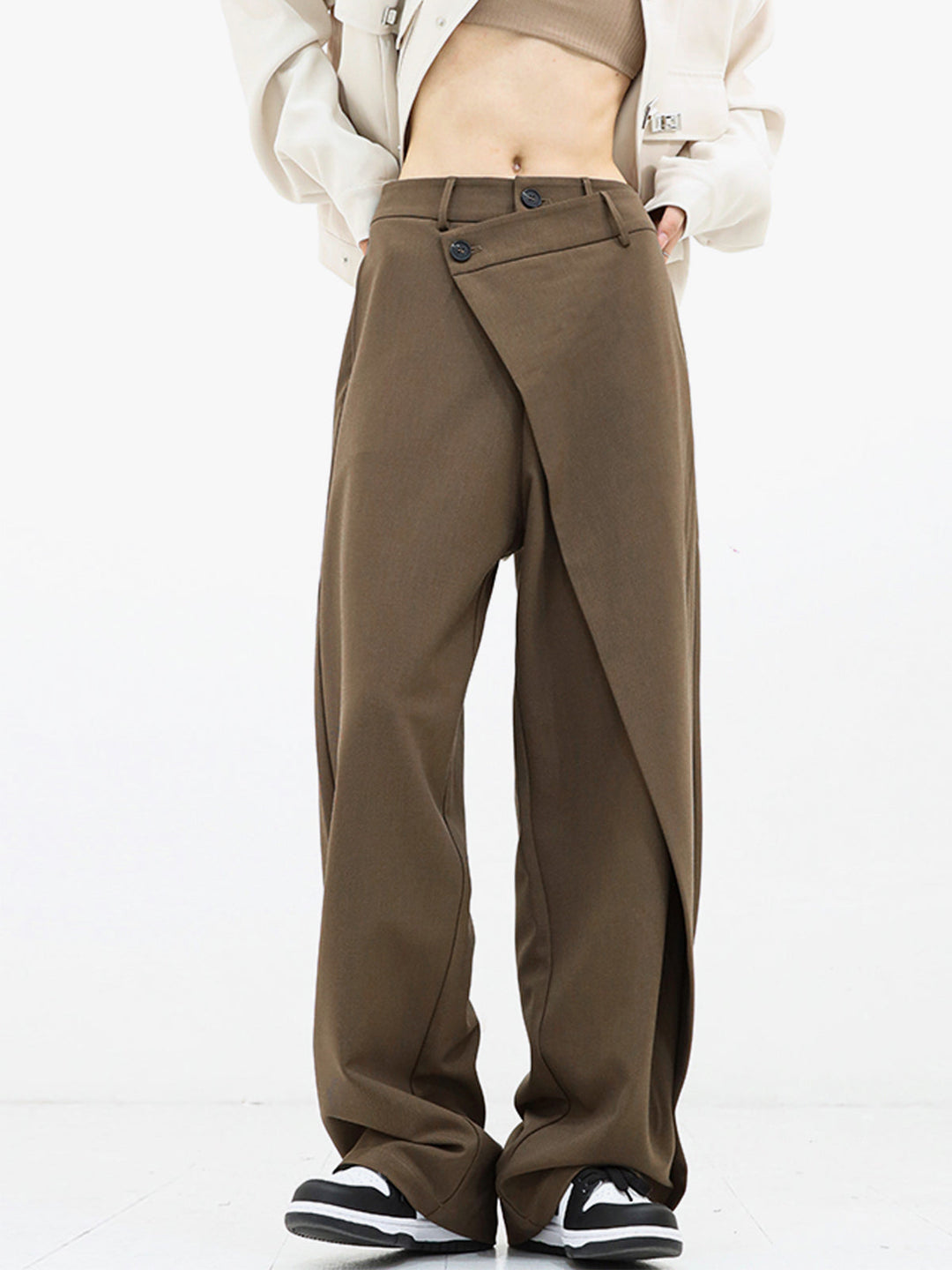Drune | Asymmetrische Weite Hosen