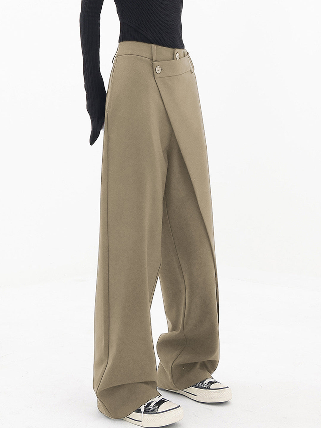 Drune | Asymmetrische Weite Hosen