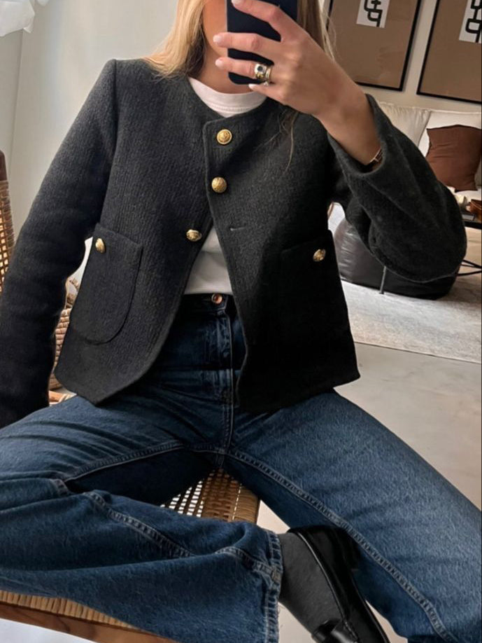 Drune | Money Aesthetics Tweed-Jacke