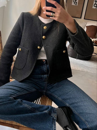 Drune | Money Aesthetics Tweed-Jacke
