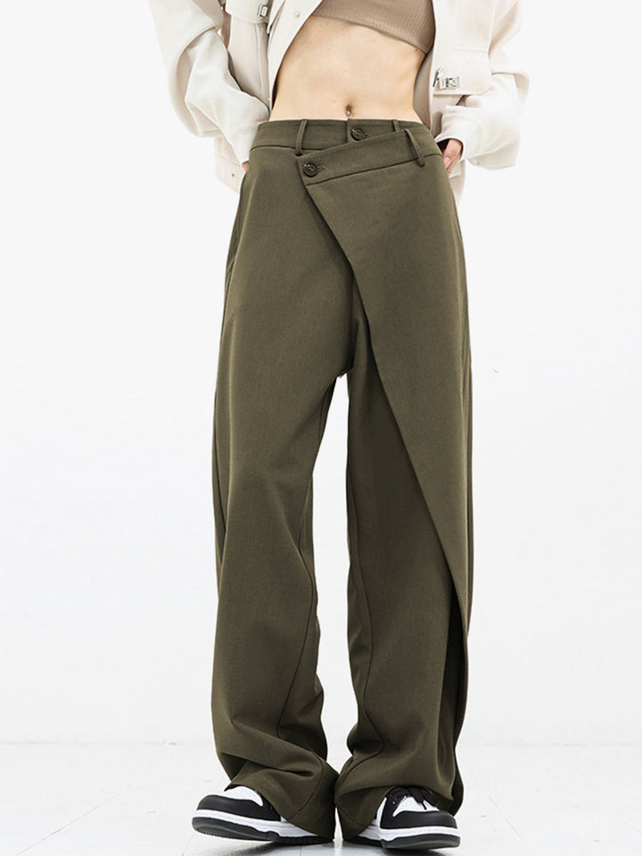 Drune | Asymmetrische Weite Hosen