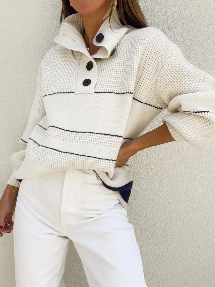 Drune | Offener Knopf-Pullover