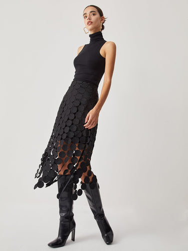 Drune | Schicker Midirock Im Lagenlook