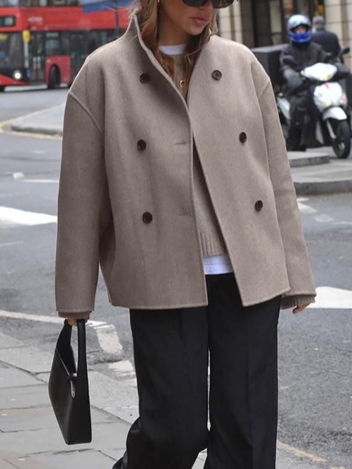 Drune | Damen Doppeltknopf Peacoat