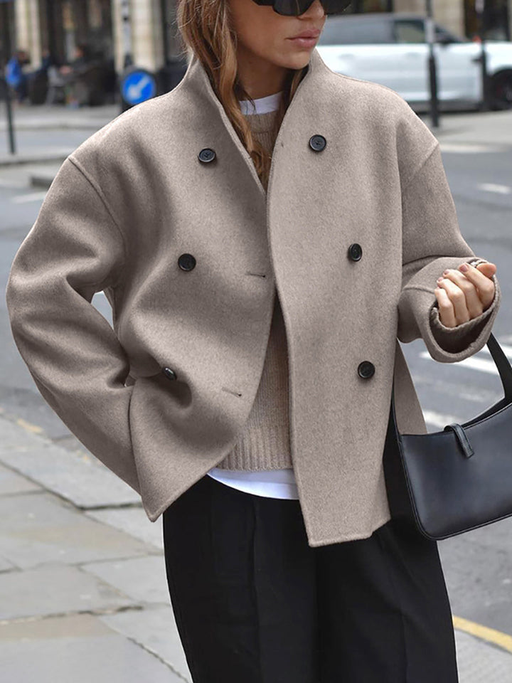Drune | Damen Doppeltknopf Peacoat