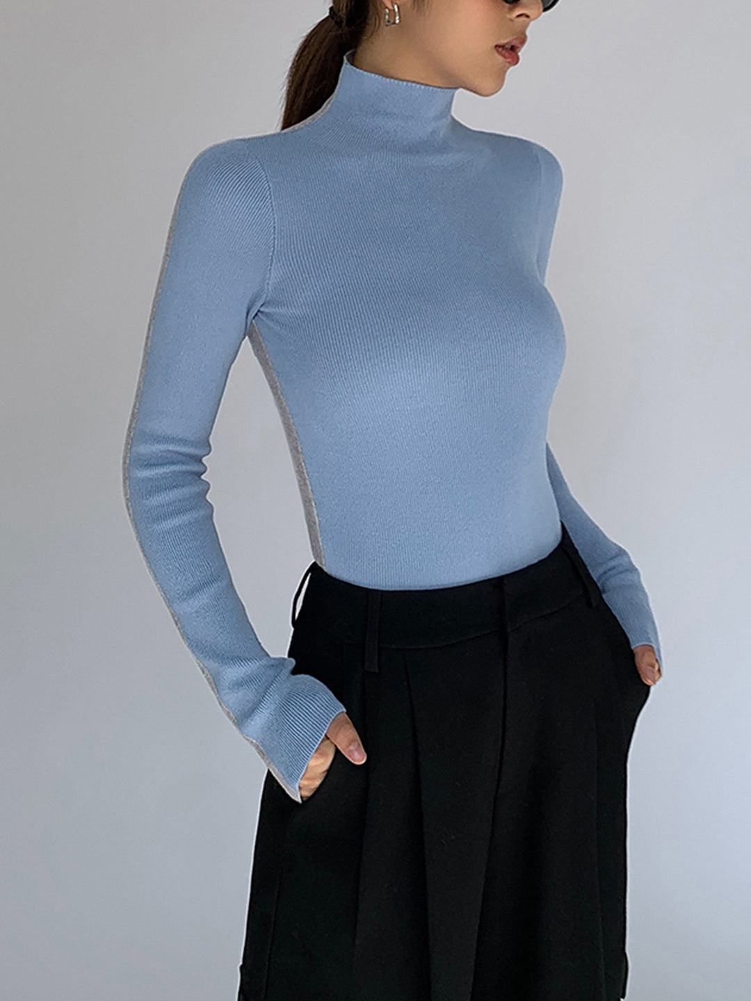 Drune | Rollkragenpullover mit Langen Ärmeln für Damen