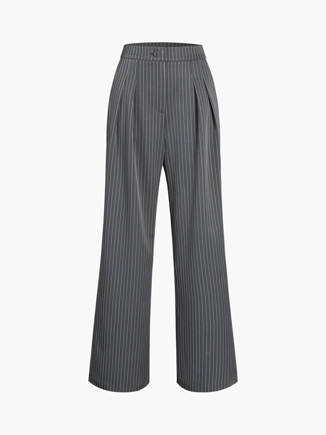 Drune | Elegante Nadelstreifen-Faltenhose mit Weitem Bein