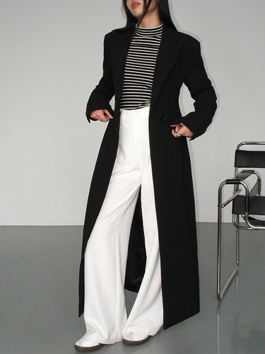Drune | eine makellose essentielle schwarze Trenchcoat - klassische gerade Trenchcoat für Damen