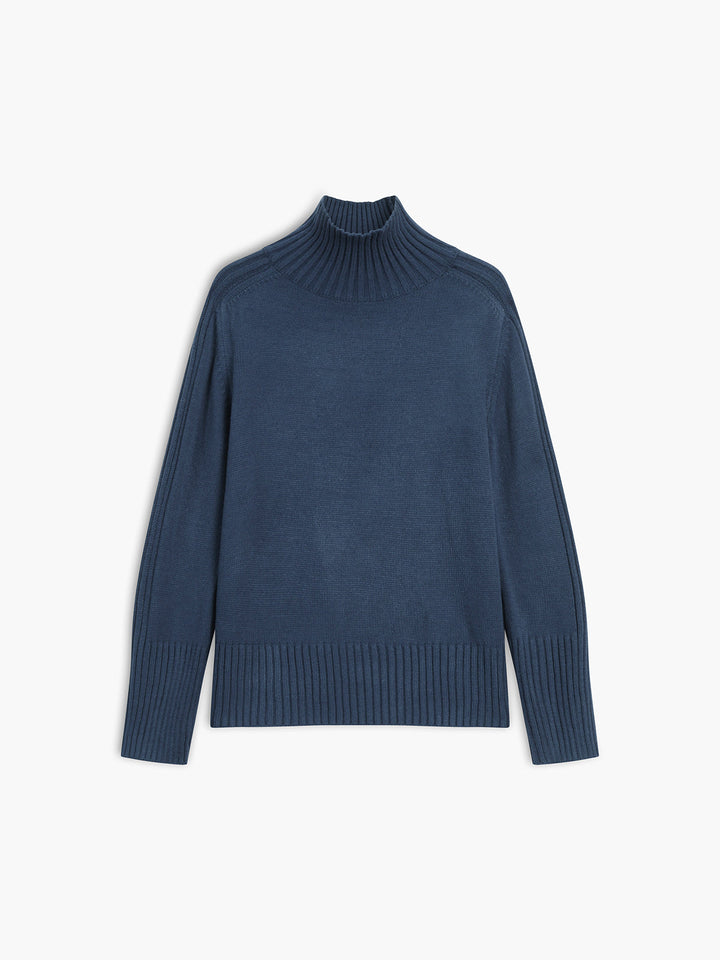 Drune | Pullover - Damen Herbst Hoher Hals Strickpullover