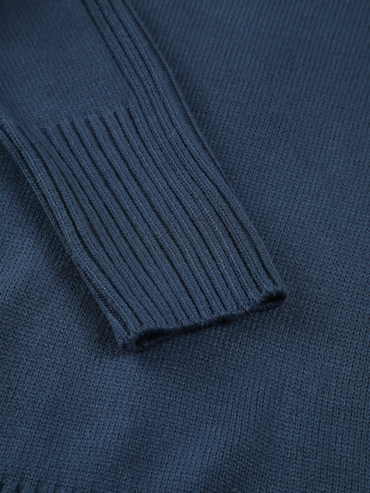 Drune | Pullover - Damen Herbst Hoher Hals Strickpullover