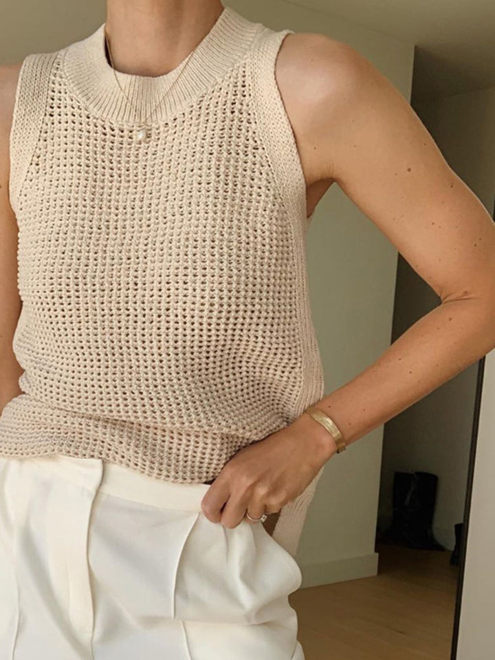 Drune | Strick Hohles Festes Tank Top