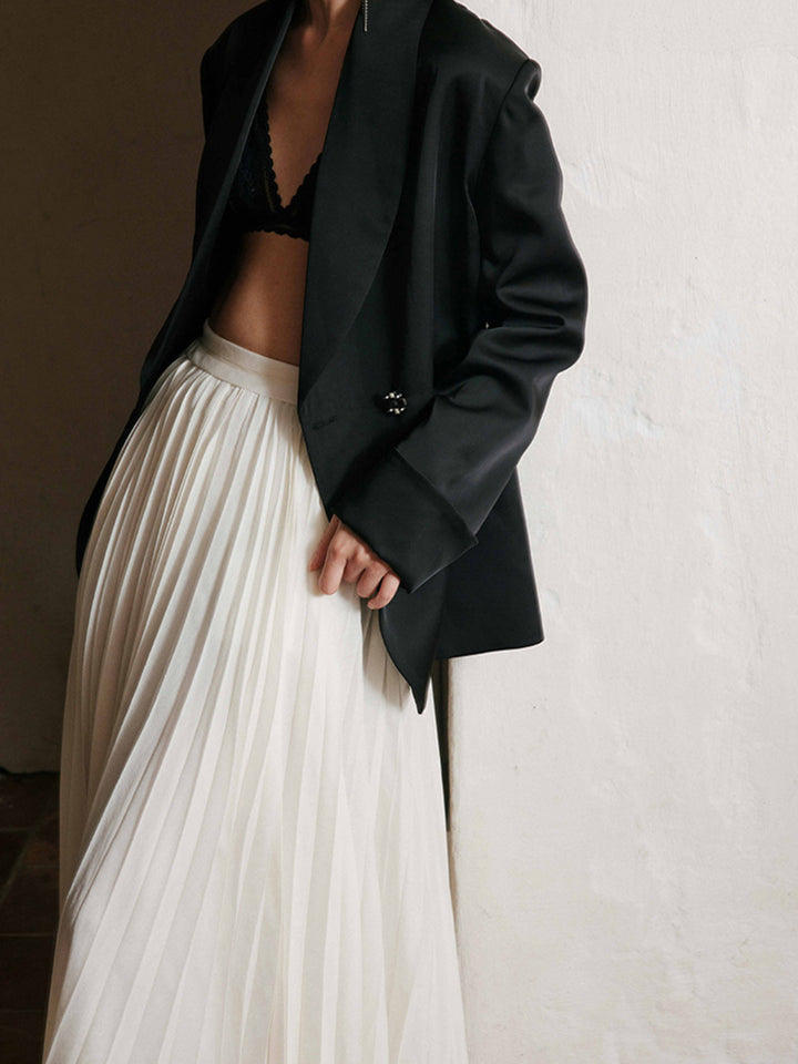 Drune | Eleganter Faltenrock Maxi