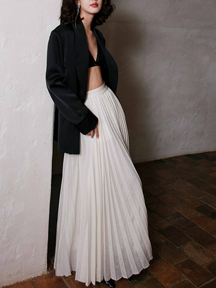 Drune | Eleganter Faltenrock Maxi