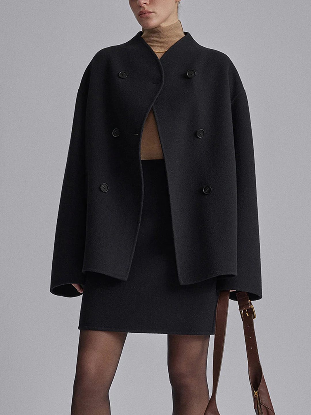 Drune | Damen Doppeltknopf Peacoat