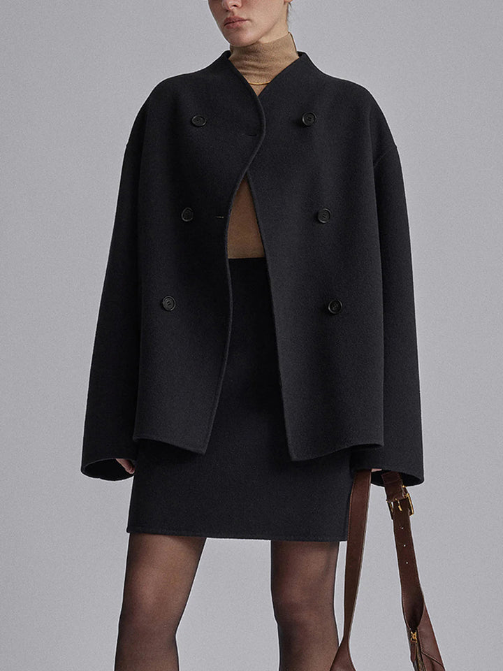 Drune | Damen Doppeltknopf Peacoat