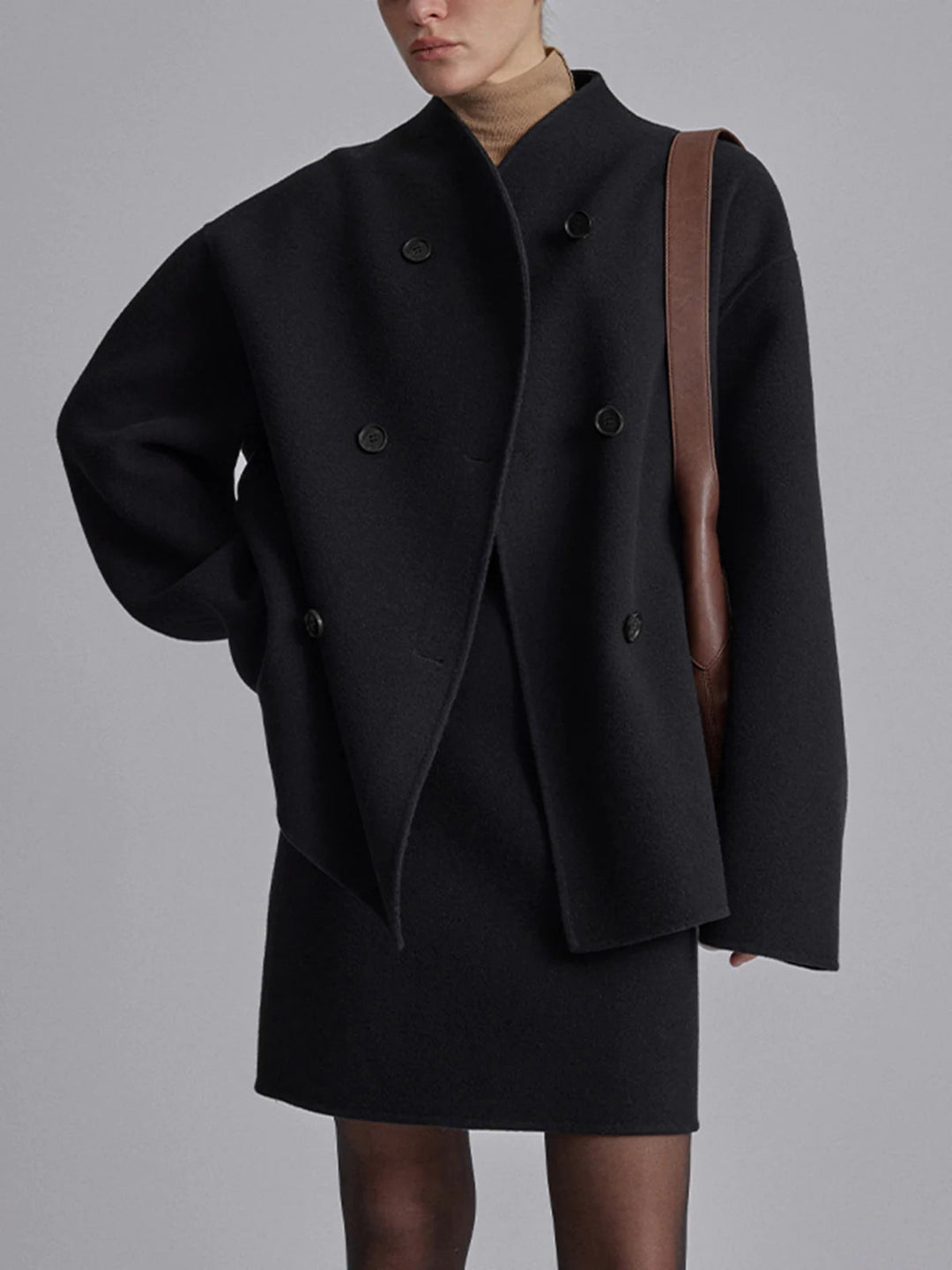 Drune | Damen Doppeltknopf Peacoat