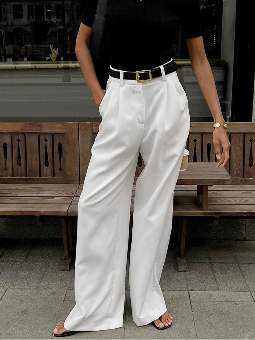 Drune | geschnittene Hose mit fließender Silhouette und weichem, atmungsaktivem Stoff für Frauen