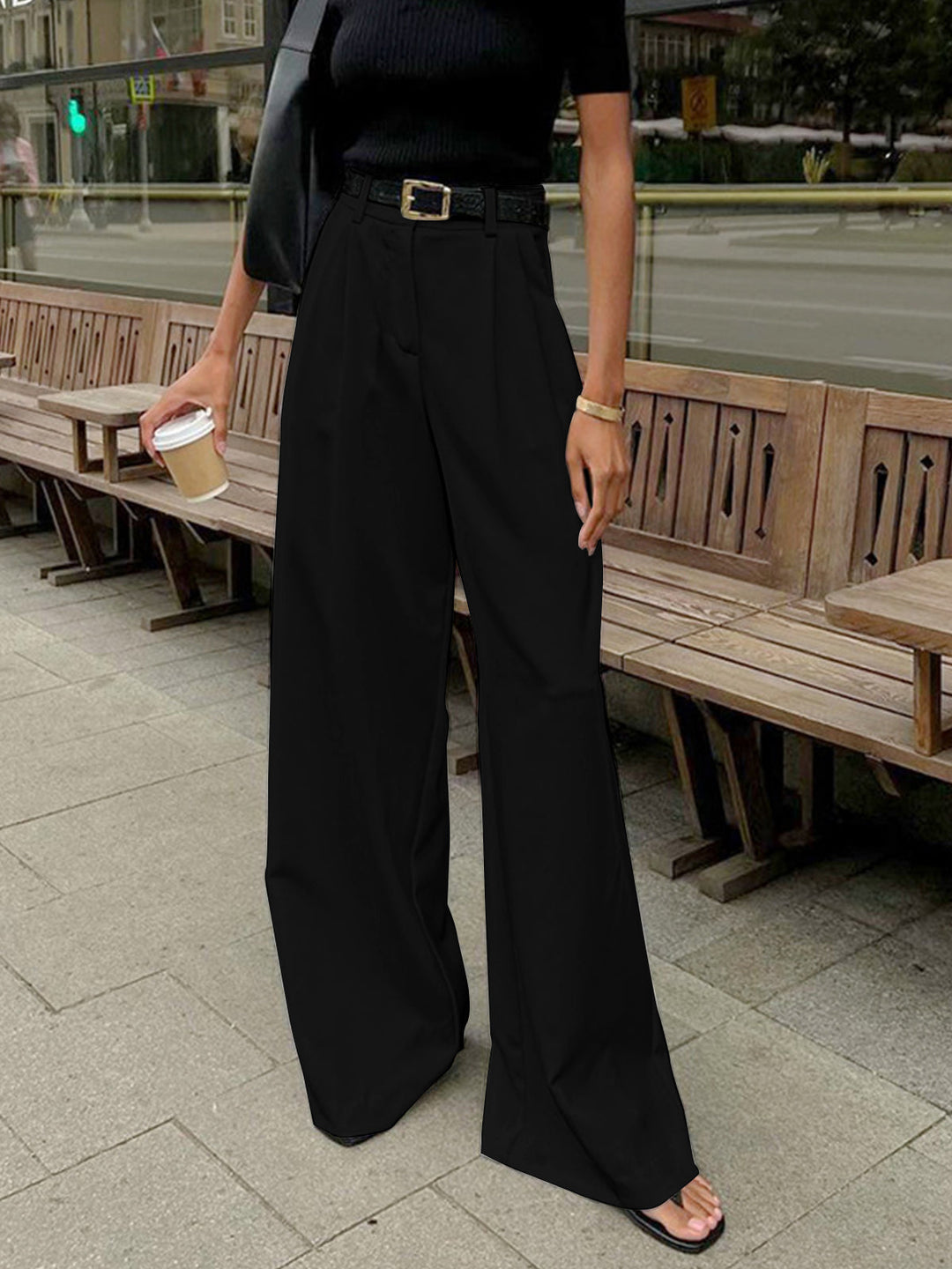 Drune | geschnittene Hose mit fließender Silhouette und weichem, atmungsaktivem Stoff für Frauen