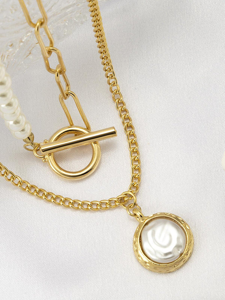 Drune | Faux Perlen Schmuck Halskette