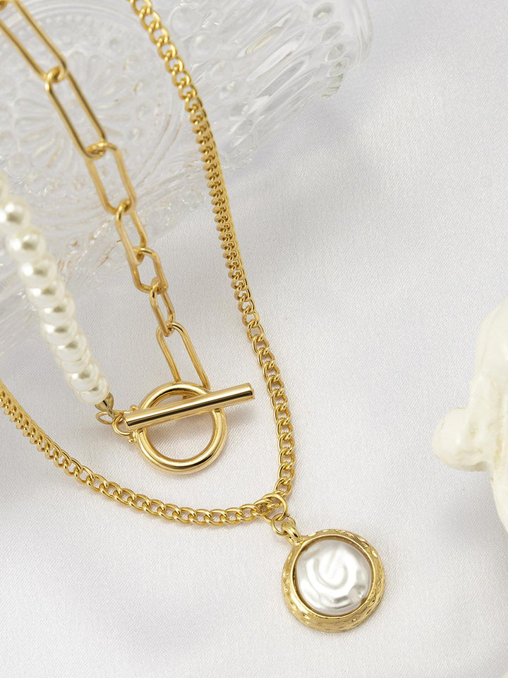 Drune | Faux Perlen Schmuck Halskette