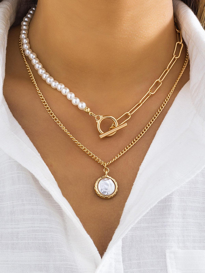 Drune | Faux Perlen Schmuck Halskette