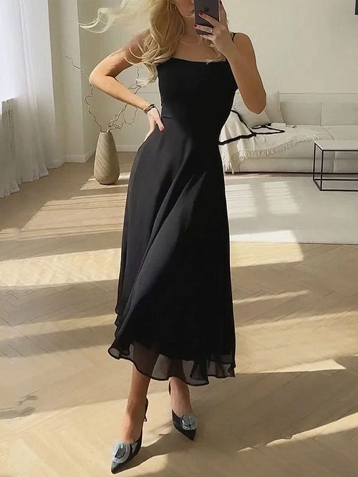 Drune | Elegantes A-Linie Midikleid Zeitlose Raffinesse