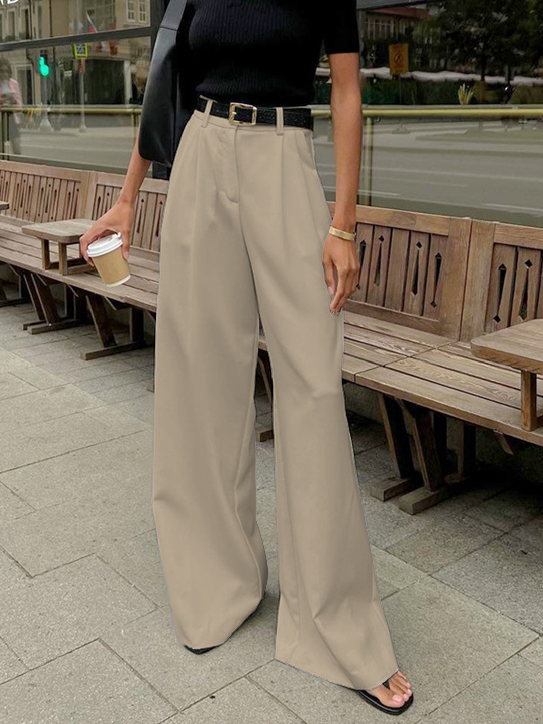 Drune | geschnittene Hose mit fließender Silhouette und weichem, atmungsaktivem Stoff für Frauen