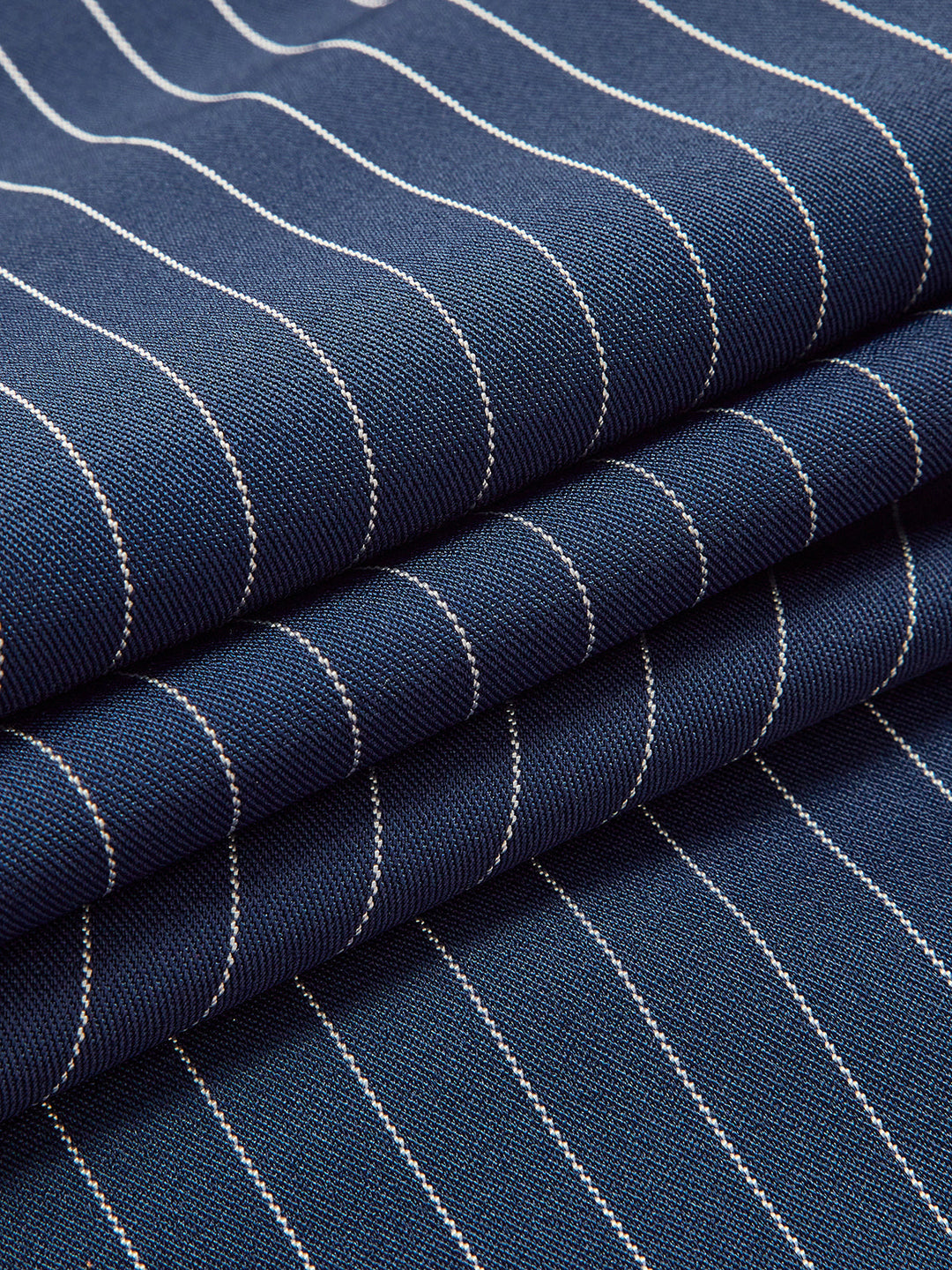 Drune | Elegante Nadelstreifen-Faltenhose mit Weitem Bein