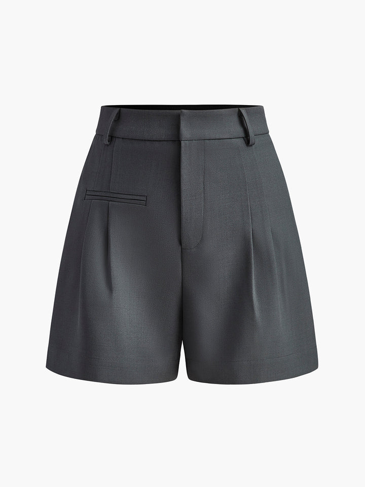 Drune | Semi Transparent Mittlere Taille Kurze Hosen Ohne Gürtel