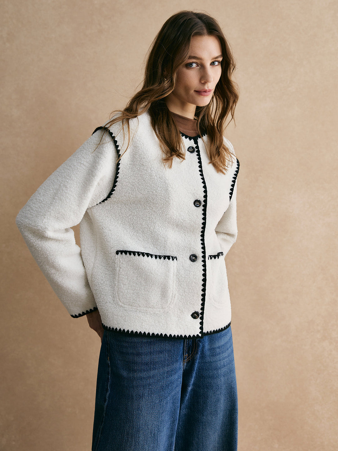 Drune | Trim Minky Fleece Jacke