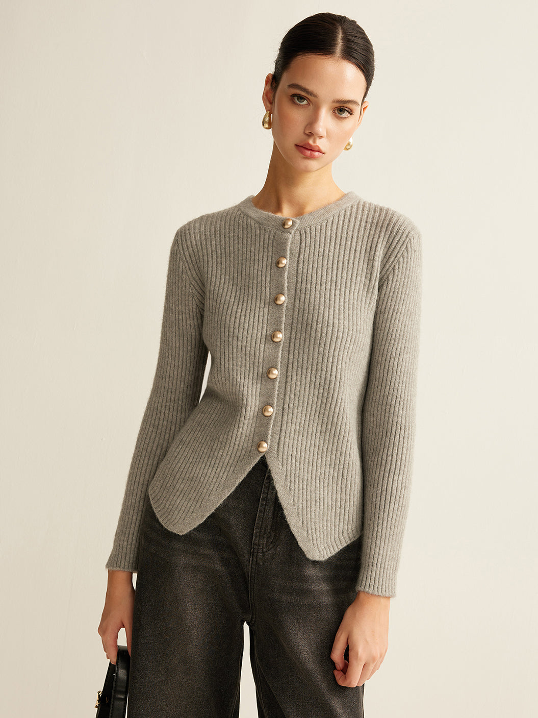 Drune | Damen Pullover mit Knöpfen