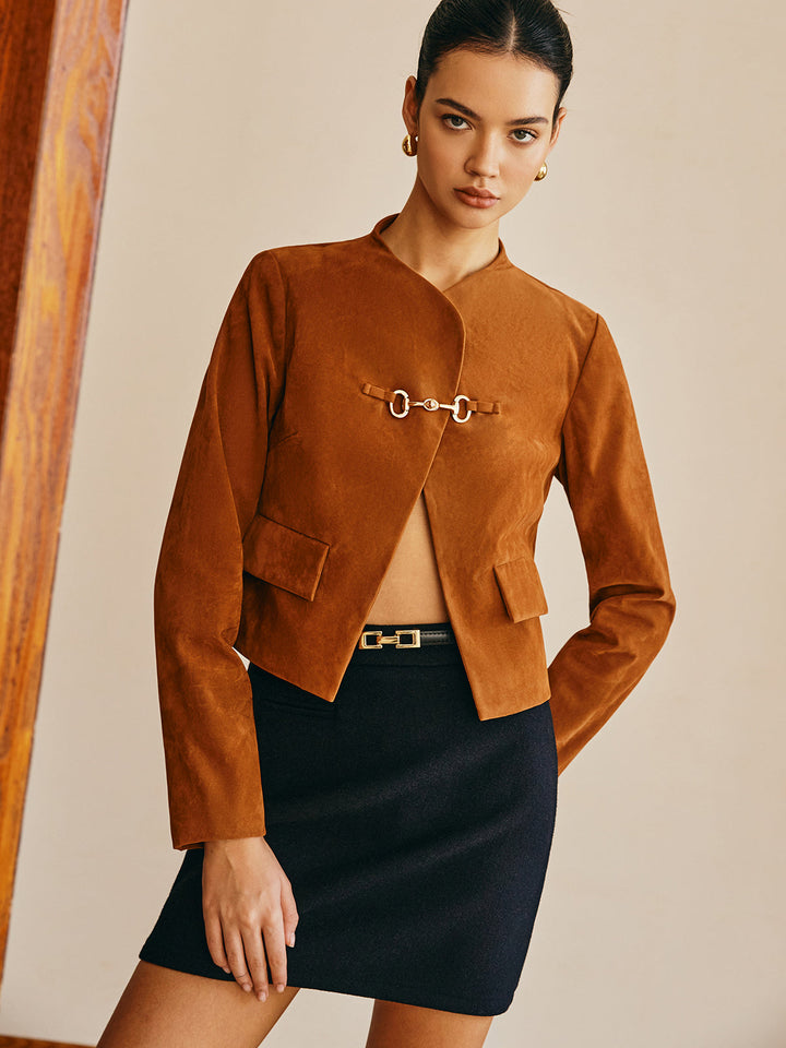 Drune | Detail Suede Jacke