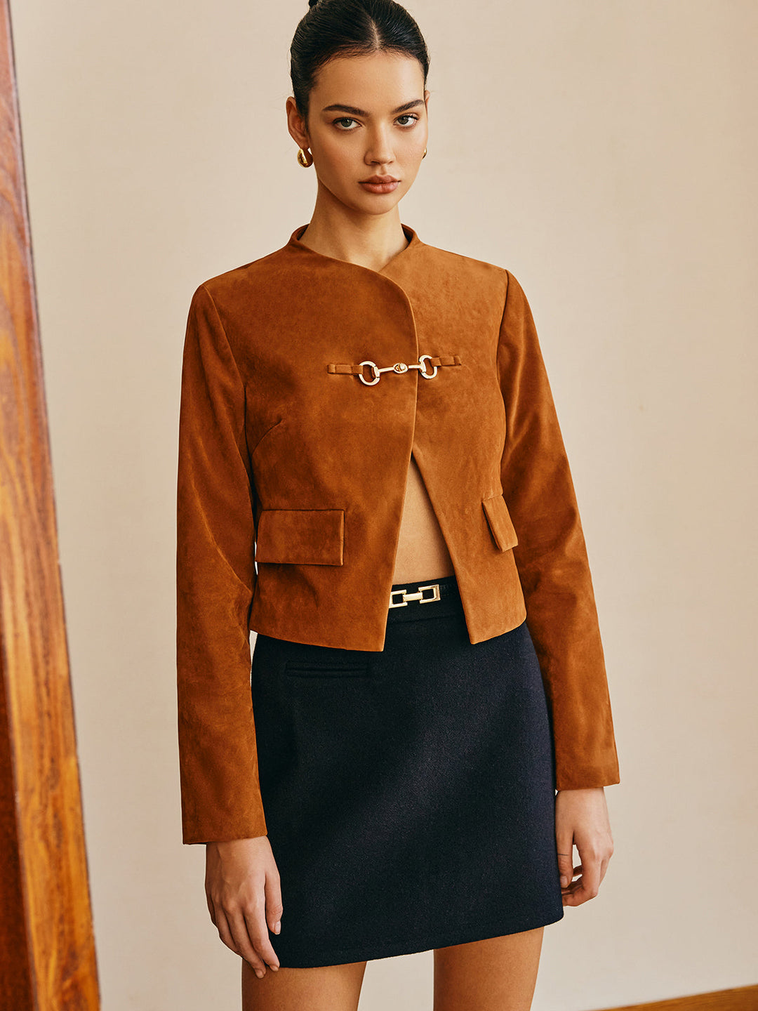 Drune | Detail Suede Jacke