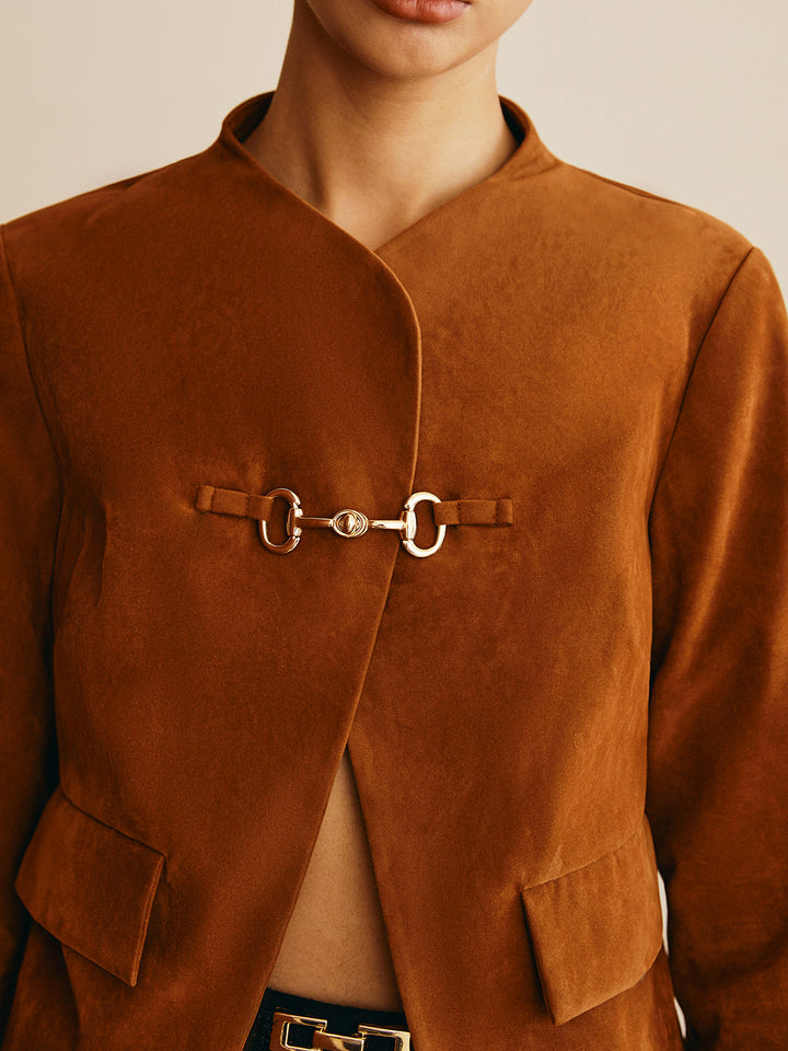 Drune | Detail Suede Jacke