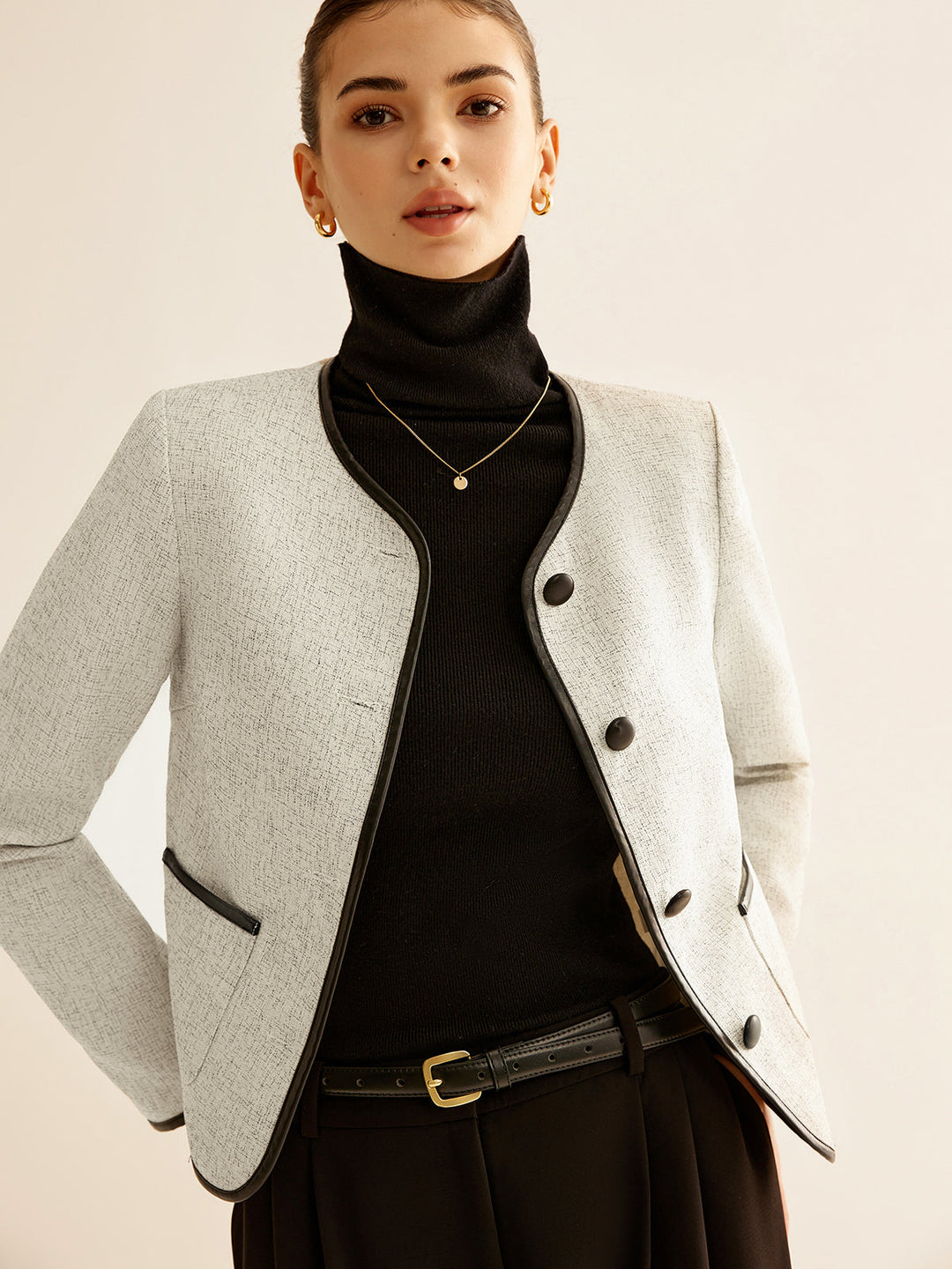 Drune | Kontrastbesatzjacke