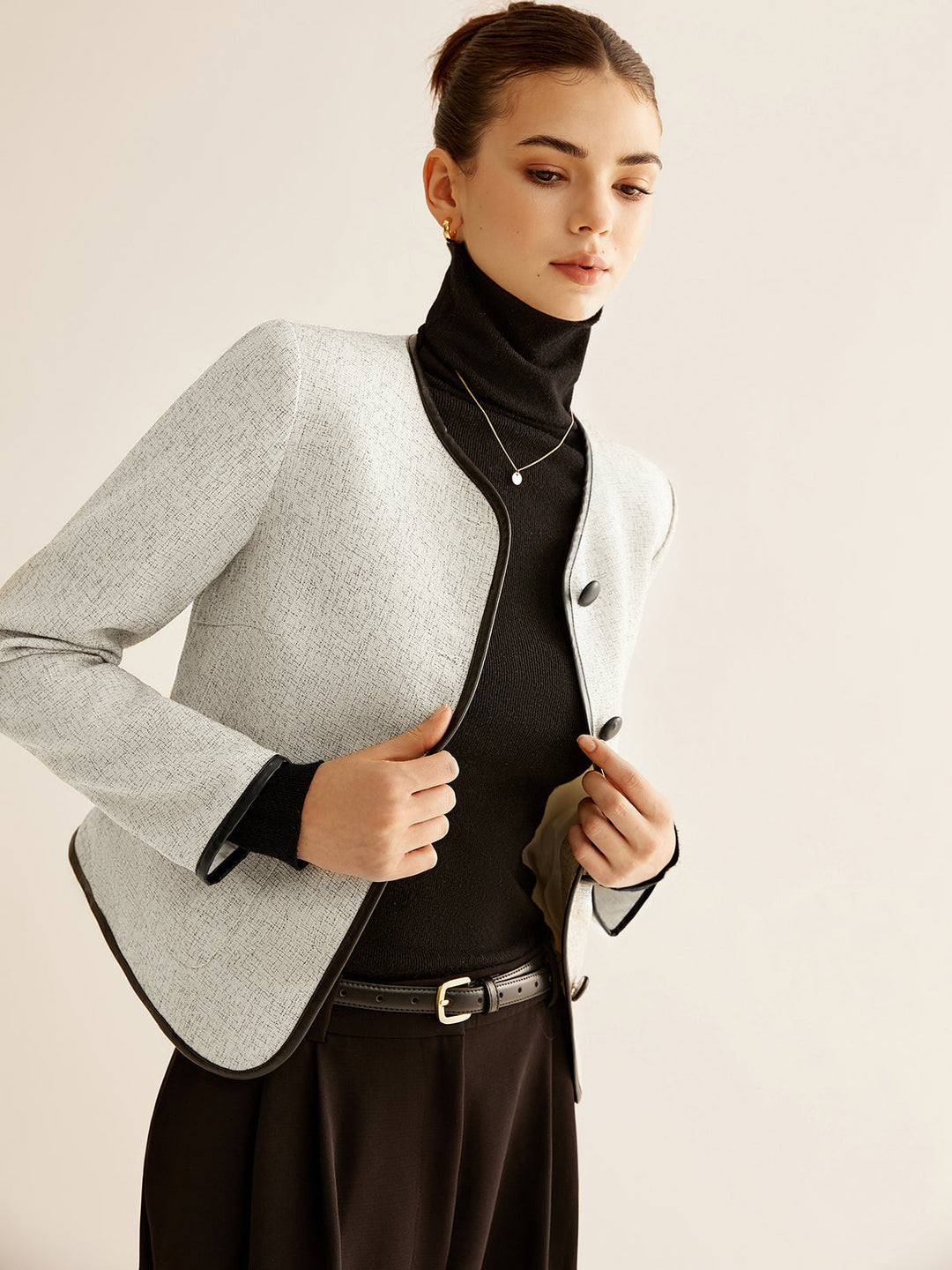 Drune | Kontrastbesatzjacke