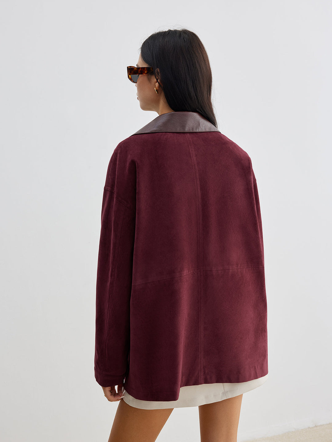 Drune | Kontrastkragen Taschenjacke