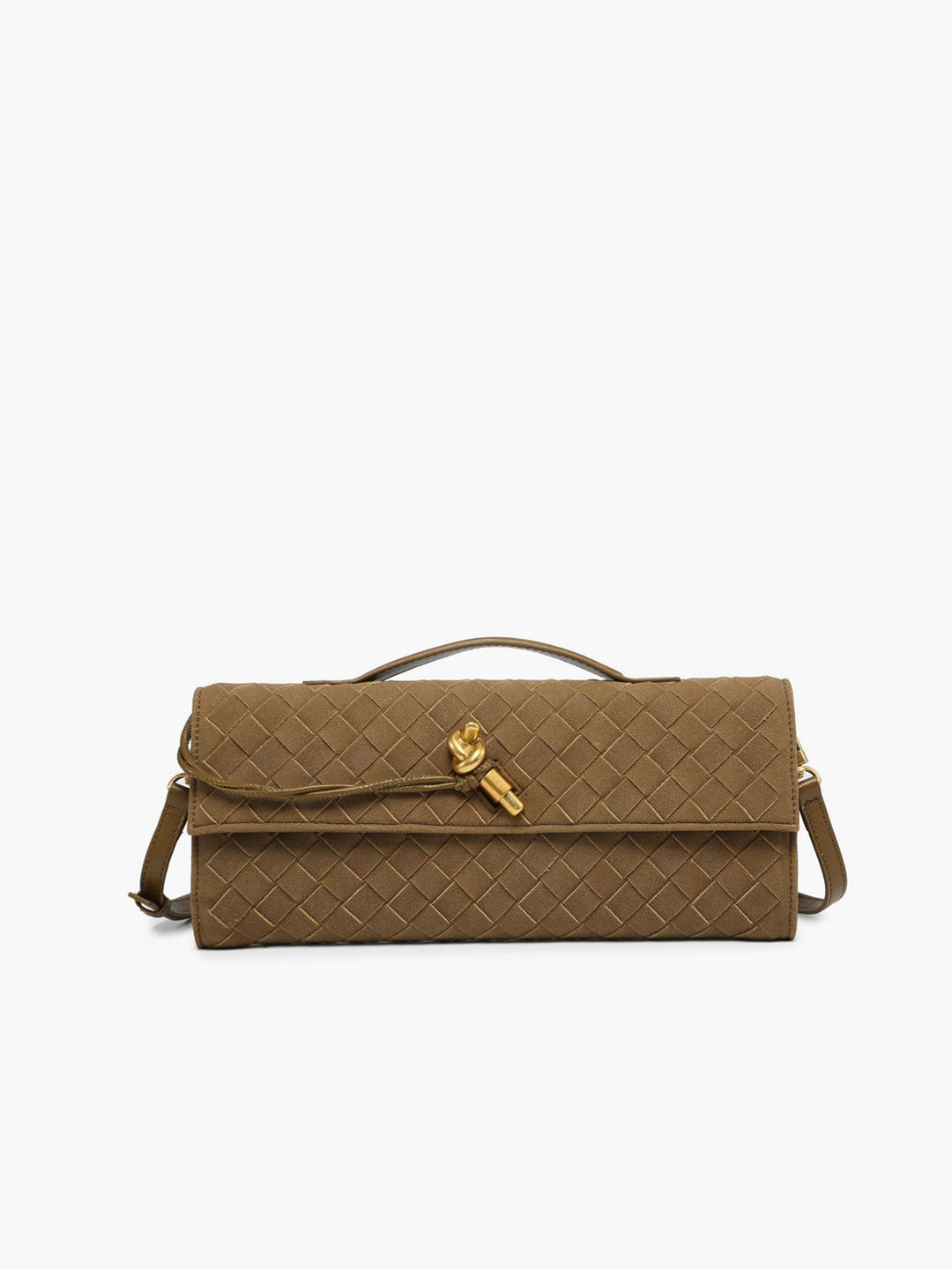 Drune | Klapp Suede Clutch Tasche
