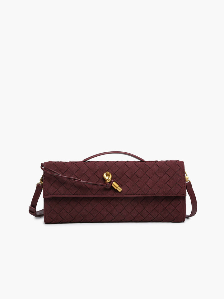 Drune | Klapp Suede Clutch Tasche