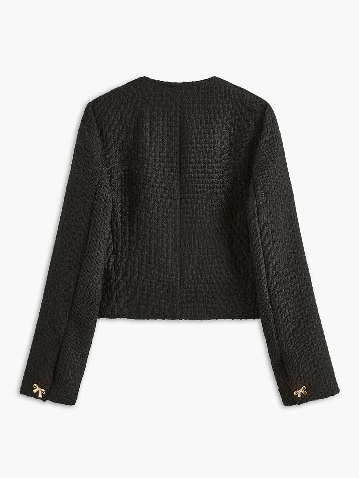 Drune | Schleifen-Tweed-Jacke
