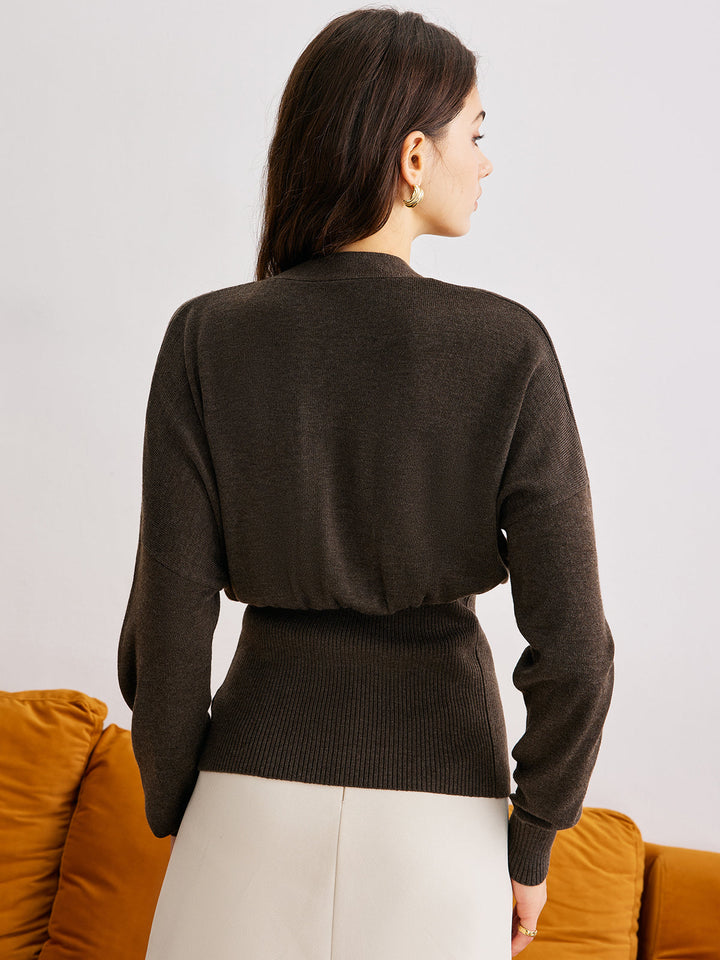 Drune | Cardigan mit Knöpfen Rippstrick Tailliert Elegant und Bequem