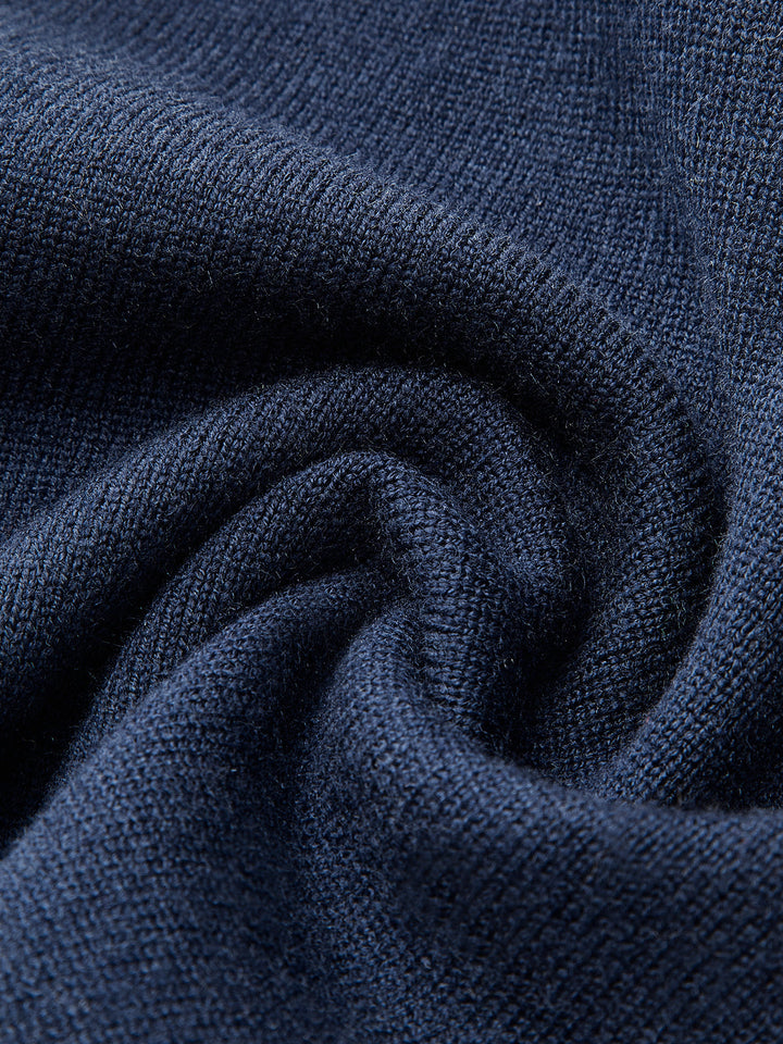 Drune | Pullover Rock Satz V-ausschnitt Kurzarm Oberteil Gefalteter Midi Rock Strickstoff