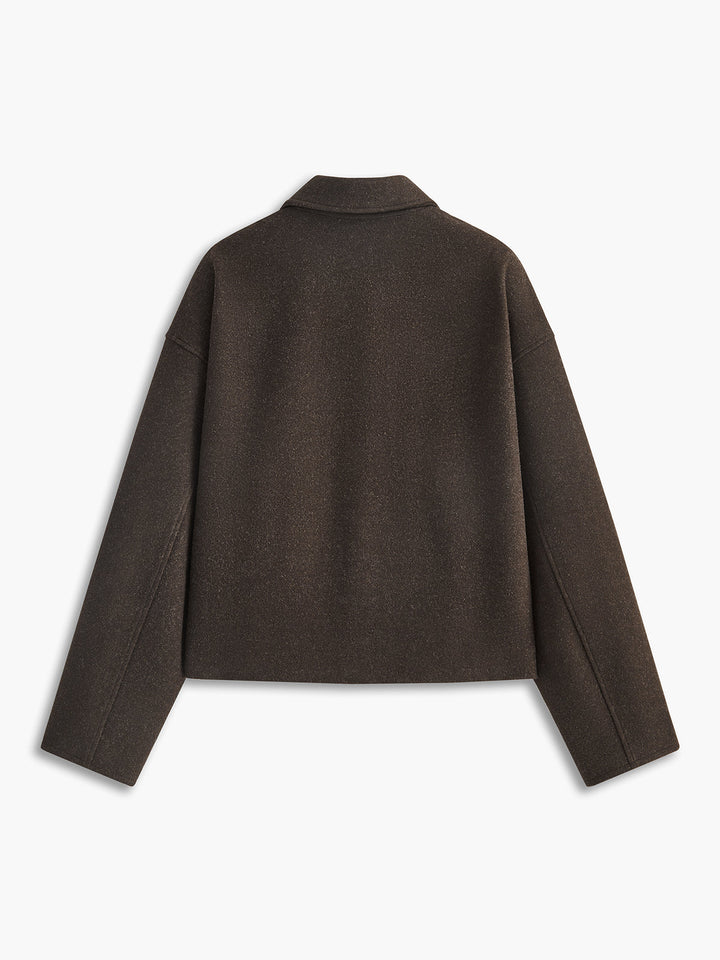 Drune | Reißverschluss Tweedjacke