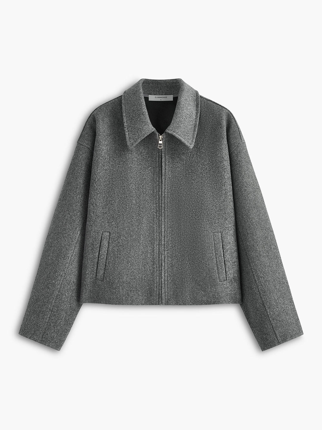 Drune | Reißverschluss Tweedjacke