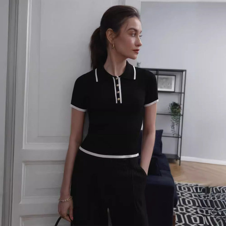 Drune | Strick Polo Für Damen