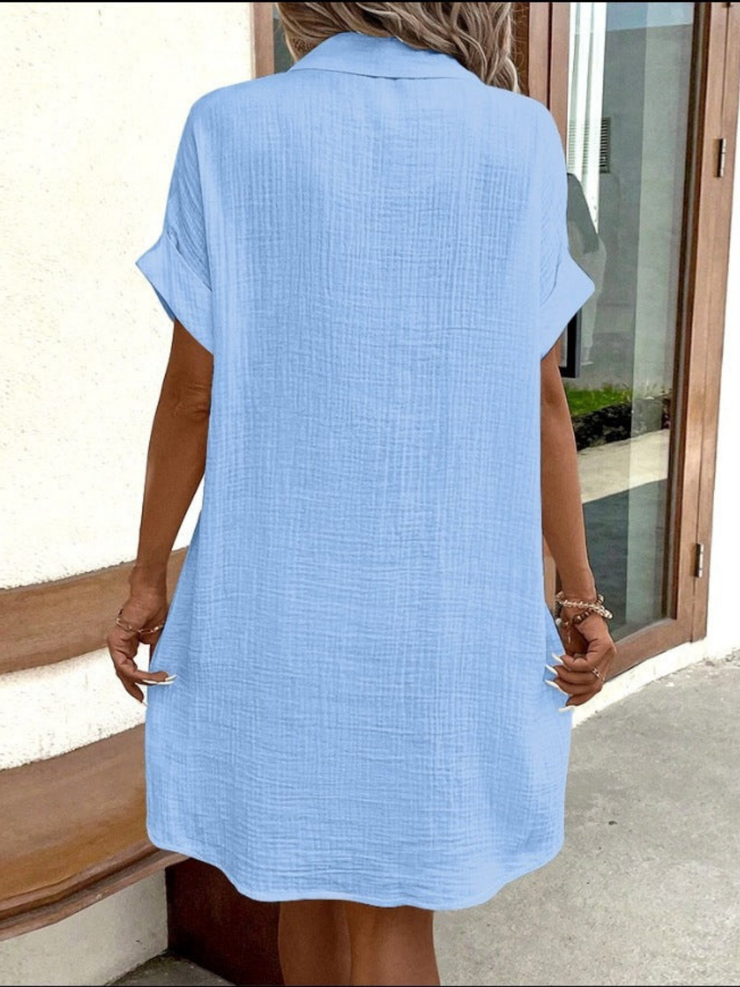 Drune | Schick Casual Stil Leinenkleid