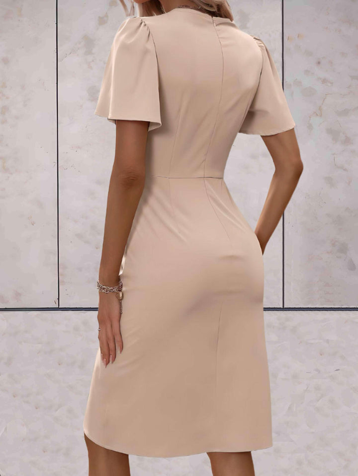Drune | Klassisches Wickelkleid Mit Eleganter V-Ausschnitt