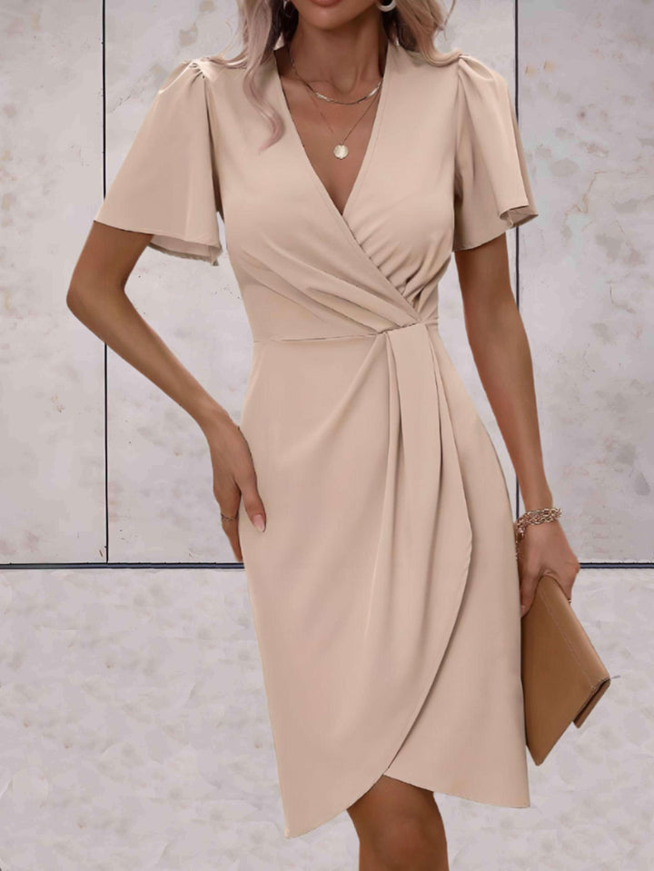 Drune | Klassisches Wickelkleid Mit Eleganter V-Ausschnitt