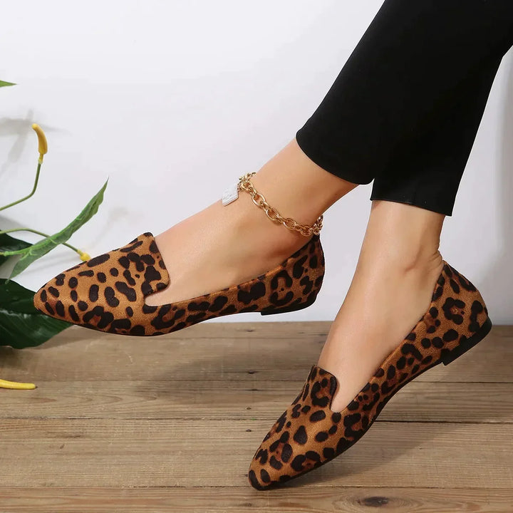 Drune | Orthopädische Leopard Spitze Zehen Loafers