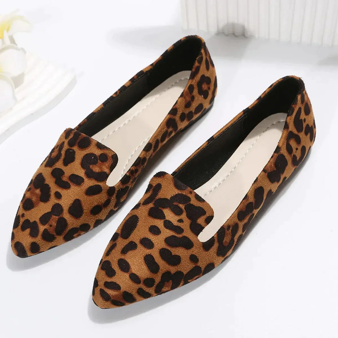 Drune | Orthopädische Leopard Spitze Zehen Loafers